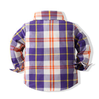 Load image into Gallery viewer, Baby Kid Boys Color-blocking Checked Shirts Wholesale 220524100
