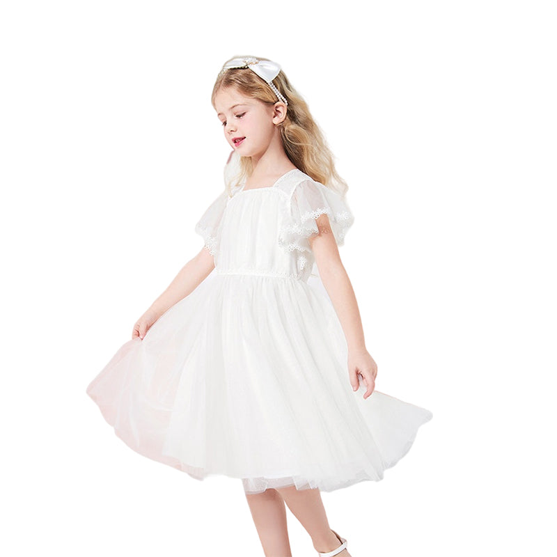 Kid Girls Lace Embroidered Dresses Wholesale 220524104