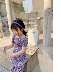Load image into Gallery viewer, 2 Pieces Set Kid Girls Flower Checked Print Tops And Pants Wholesale 220524109
