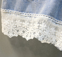 Load image into Gallery viewer, 2 Pieces Set Kid Girls Flower Embroidered Tops And Lace Shorts Wholesale 220524119
