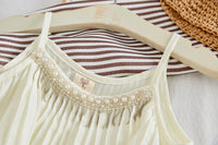 Load image into Gallery viewer, 2 Pieces Set Kid Girls Solid Color Tank Tops And Pants Wholesale 220524120
