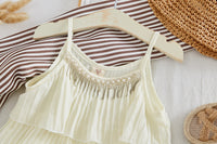 Load image into Gallery viewer, 2 Pieces Set Kid Girls Solid Color Tank Tops And Pants Wholesale 220524120
