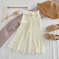 Load image into Gallery viewer, 2 Pieces Set Kid Girls Solid Color Tank Tops And Pants Wholesale 220524120
