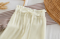 Load image into Gallery viewer, 2 Pieces Set Kid Girls Solid Color Tank Tops And Pants Wholesale 220524120
