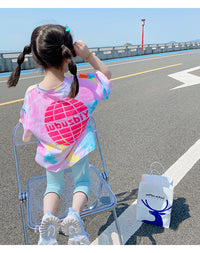 Load image into Gallery viewer, 2 Pieces Set Baby Kid Girls Tie Dye T-Shirts And Solid Color Pants Leggings Wholesale 220524141
