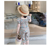 Load image into Gallery viewer, 2 Pieces Set Baby Kid Girls Flower Blouses And Pants Wholesale 220524144
