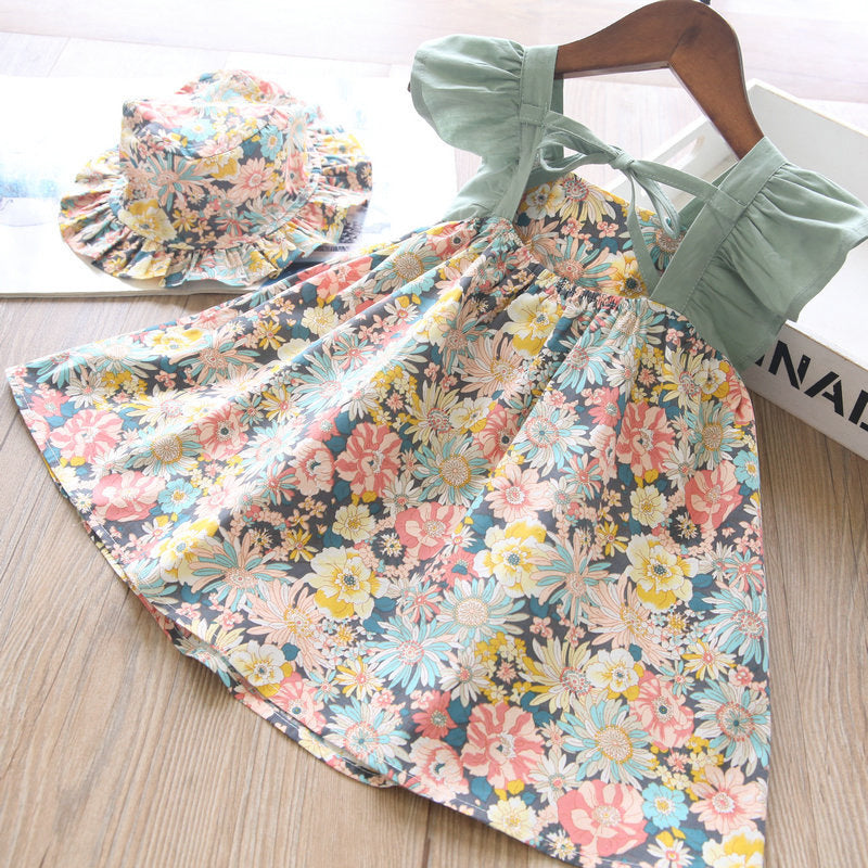 Kid Girls Flower Dresses Wholesale 220524149