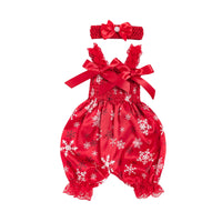 Load image into Gallery viewer, Baby Girls Flower Leopard Polka dots Plant Print Rompers Wholesale 22052415
