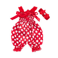 Load image into Gallery viewer, Baby Girls Flower Leopard Polka dots Plant Print Rompers Wholesale 22052415
