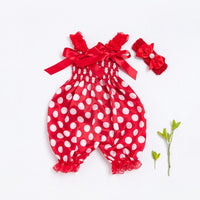 Load image into Gallery viewer, Baby Girls Flower Leopard Polka dots Plant Print Rompers Wholesale 22052415
