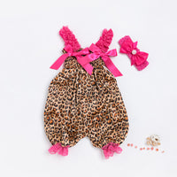 Load image into Gallery viewer, Baby Girls Flower Leopard Polka dots Plant Print Rompers Wholesale 22052415
