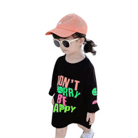 Load image into Gallery viewer, Kid Girls Letters Expression Print Dresses Wholesale 220524162
