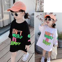 Load image into Gallery viewer, Kid Girls Letters Expression Print Dresses Wholesale 220524162
