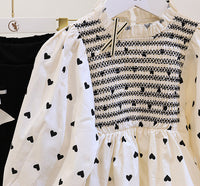 Load image into Gallery viewer, 2 Pieces Set Kid Girls Love heart Print Blouses And Bow Pants Wholesale 220524167
