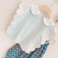 Load image into Gallery viewer, 2 Pieces Set Kid Girls Cartoon Print Pants And Solid Color Tops Wholesale 220524169
