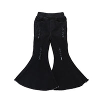 Load image into Gallery viewer, Kid Girls Solid Color Ripped Pants Jeans Wholesale 220524174
