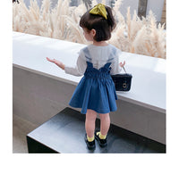 Load image into Gallery viewer, 2 Pieces Set Baby Kid Girls Solid Color Blouses And Dresses Wholesale 220524177
