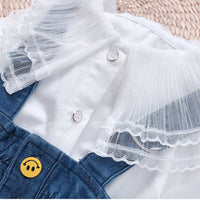 Load image into Gallery viewer, 2 Pieces Set Baby Kid Girls Solid Color Blouses And Dresses Wholesale 220524177
