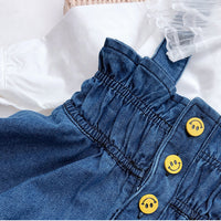 Load image into Gallery viewer, 2 Pieces Set Baby Kid Girls Solid Color Blouses And Dresses Wholesale 220524177
