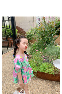 Load image into Gallery viewer, 2 Pieces Set Baby Kid Girls Flower T-Shirts And Shorts Wholesale 220524180
