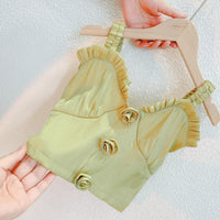 Load image into Gallery viewer, 2 Pieces Set Kid Girls Solid Color Tank Tops And Skirts Wholesale 220524183
