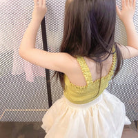 Load image into Gallery viewer, 2 Pieces Set Kid Girls Solid Color Tank Tops And Skirts Wholesale 220524183
