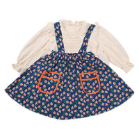 Load image into Gallery viewer, 2 Pieces Set Baby Kid Girls Solid Color Blouses And Flower Skirts Wholesale 220524184
