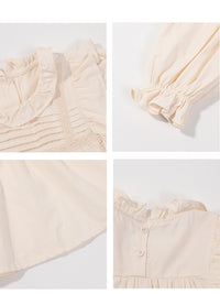 Load image into Gallery viewer, 2 Pieces Set Baby Kid Girls Solid Color Blouses And Flower Skirts Wholesale 220524184
