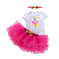 Load image into Gallery viewer, 3 Pieces Set Baby Girls Dressy Bow Headwear Print T-Shirts And Color-blocking Skirts Wholesale 220524185

