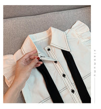 Load image into Gallery viewer, 2 Pieces Set Baby Kid Girls Bow Tops And Solid Color Shorts Wholesale 220524186
