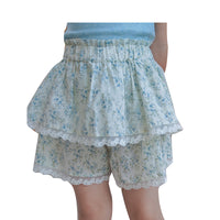 Load image into Gallery viewer, 2 Pieces Set Baby Kid Girls Solid Color T-Shirts Flower And Lace Shorts Wholesale 220524191
