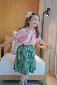 Load image into Gallery viewer, 2 Pieces Set Baby Kid Girls Embroidered Print Tops And Pants Wholesale 220524192
