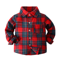 Load image into Gallery viewer, Baby Kid Boys Checked Shirts Wholesale 220524197
