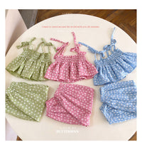 Load image into Gallery viewer, 2 Pieces Set Baby Kid Girls Flower Tank Tops And Pants Wholesale 220524199
