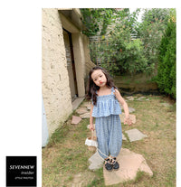 Load image into Gallery viewer, 2 Pieces Set Baby Kid Girls Flower Tank Tops And Pants Wholesale 220524199
