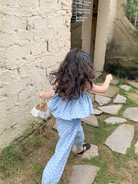 Load image into Gallery viewer, 2 Pieces Set Baby Kid Girls Flower Tank Tops And Pants Wholesale 220524199
