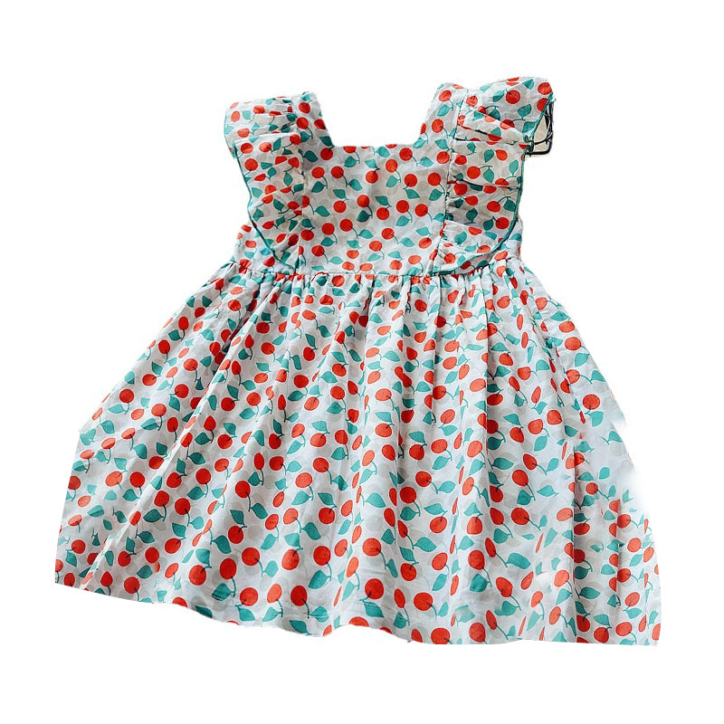 Baby Kid Girls Print Dresses Wholesale 220524201