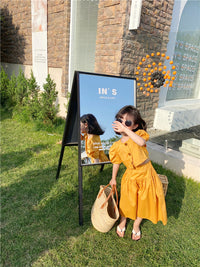 Load image into Gallery viewer, 2 Pieces Set Baby Kid Girls Solid Color Blouses And Skirts Wholesale 220524202
