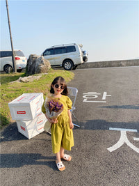 Load image into Gallery viewer, 2 Pieces Set Baby Kid Girls Solid Color Blouses And Skirts Wholesale 220524202
