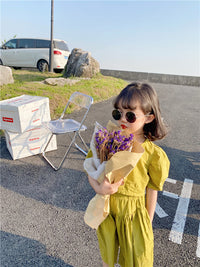 Load image into Gallery viewer, 2 Pieces Set Baby Kid Girls Solid Color Blouses And Skirts Wholesale 220524202
