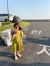 Load image into Gallery viewer, 2 Pieces Set Baby Kid Girls Solid Color Blouses And Skirts Wholesale 220524202
