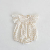 Load image into Gallery viewer, Baby Girls Flower Embroidered Rompers Wholesale 220524209
