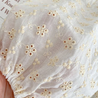 Load image into Gallery viewer, Baby Girls Flower Embroidered Rompers Wholesale 220524209
