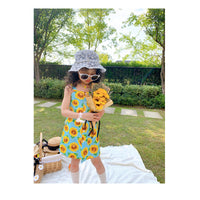 Load image into Gallery viewer, Kid Girls Flower Print Dresses Wholesale 220524214
