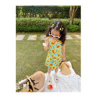 Load image into Gallery viewer, Kid Girls Flower Print Dresses Wholesale 220524214
