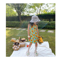 Load image into Gallery viewer, Kid Girls Flower Print Dresses Wholesale 220524214
