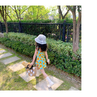 Load image into Gallery viewer, Kid Girls Flower Print Dresses Wholesale 220524214
