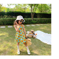 Load image into Gallery viewer, Kid Girls Flower Print Dresses Wholesale 220524214
