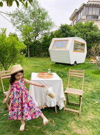 Load image into Gallery viewer, Kid Girls Flower Print Dresses Wholesale 220524215
