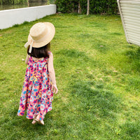 Load image into Gallery viewer, Kid Girls Flower Print Dresses Wholesale 220524215
